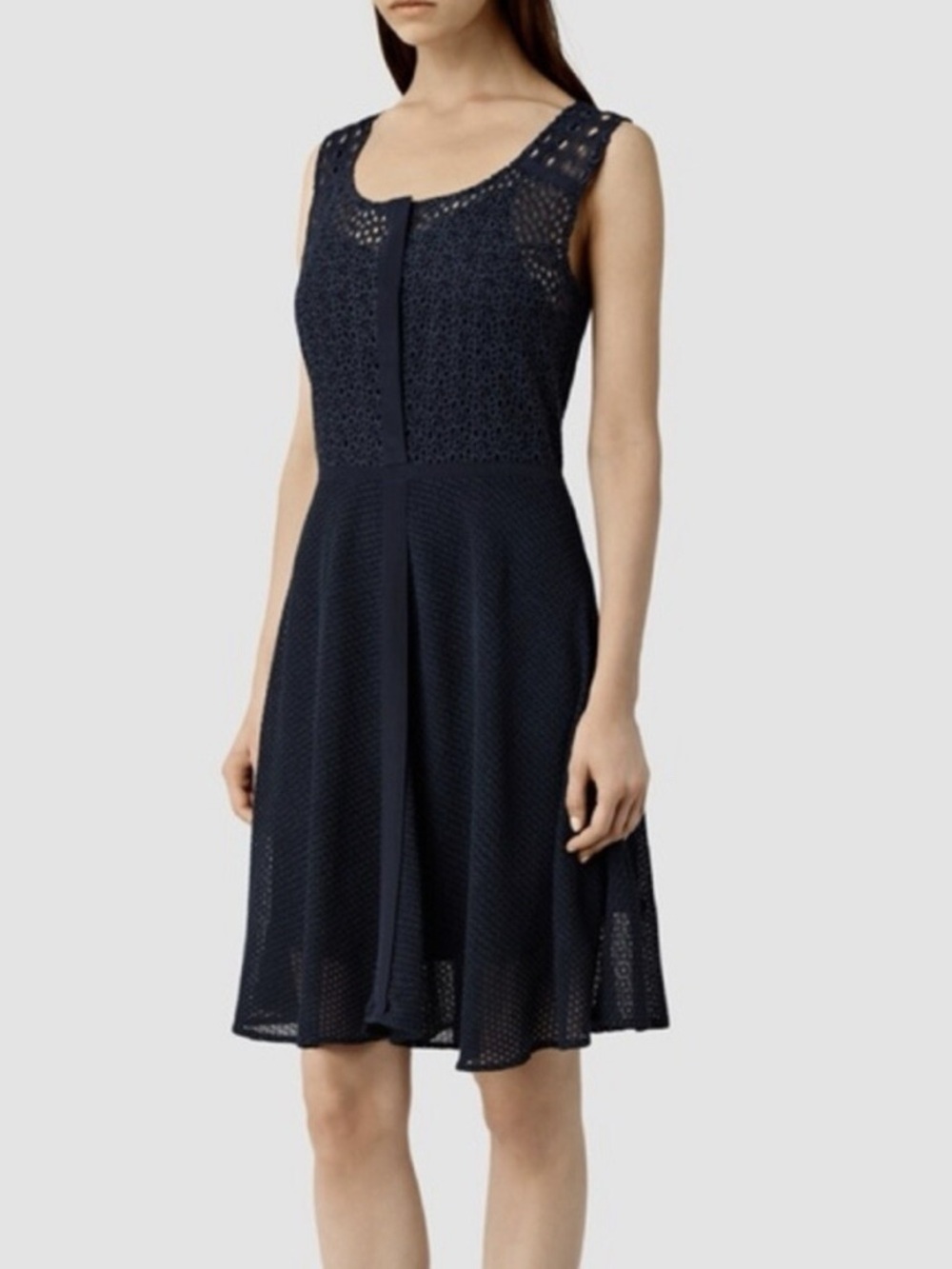 Allsaints Glesni Vest Embroidered Dress Ink Casual Women’s 2